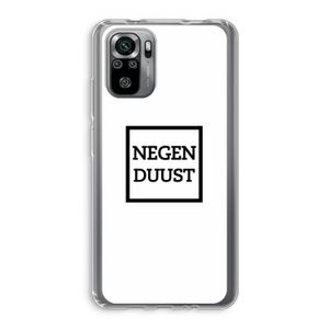 Negenduust vierkant: Xiaomi Redmi Note 10S Transparant Hoesje