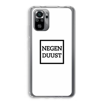 Negenduust vierkant: Xiaomi Redmi Note 10S Transparant Hoesje