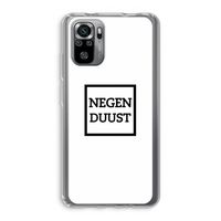 Negenduust vierkant: Xiaomi Redmi Note 10S Transparant Hoesje