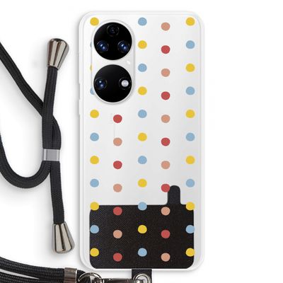 Bollen: Huawei P50 Transparant Hoesje met koord