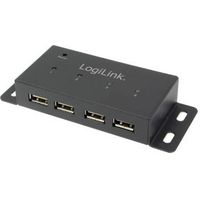 LogiLink UA0141A 480Mbit/s USB hub 4 poorten zwart - thumbnail