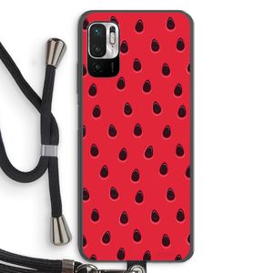 Watermelon: Xiaomi Redmi Note 10 5G Transparant Hoesje met koord
