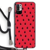Watermelon: Xiaomi Redmi Note 10 5G Transparant Hoesje met koord