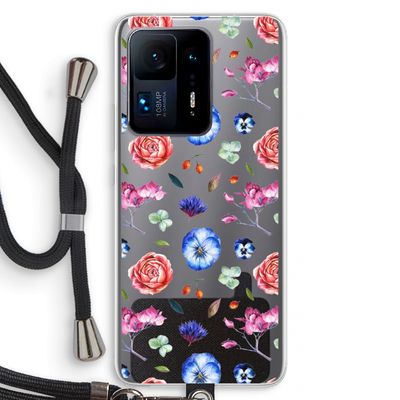 Bloemetjes: Xiaomi Mi Mix 4 Transparant Hoesje met koord