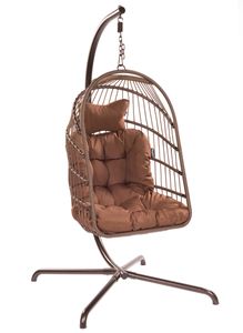 'Egg' Brown Hangstoelset - 160 kg - Bruin - Tropilex