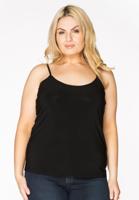 Yoek Singlet spaghetti bandjes | Zwart | Maat 42/44