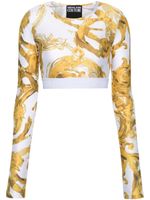 Versace Jeans Couture Watercolour Couture crop top - Blanc - thumbnail