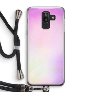 Flow mist pastel: Samsung Galaxy J8 (2018) Transparant Hoesje met koord
