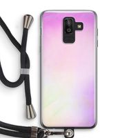 Flow mist pastel: Samsung Galaxy J8 (2018) Transparant Hoesje met koord