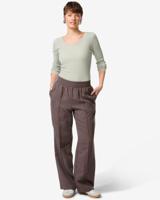 HEMA Damesbroek Inez wide fit bruin (bruin)