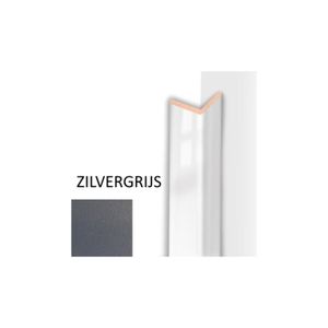 Hoeklijst MDF Sanimex Zilvergrijs 260 cm x 28 mm x 28 mm Sanimex