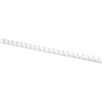 Q-CONNECT bindrug 14mm 21 rings 100 stuks wit