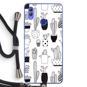Cactusmotief: Honor Note 10 Transparant Hoesje met koord