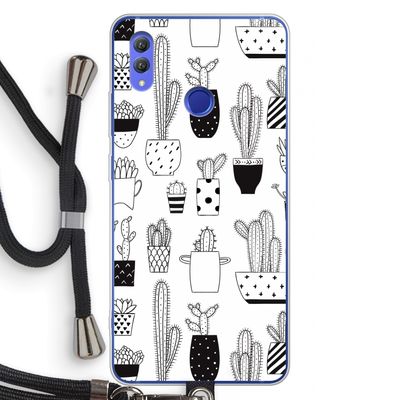 Cactusmotief: Honor Note 10 Transparant Hoesje met koord