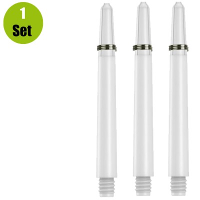 Lena Lena Nylon Dartshafts + Ring - Wit