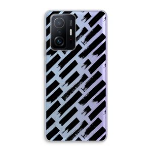 Zwarte vegen: Xiaomi 11T Transparant Hoesje