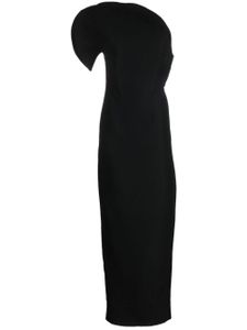 Roland Mouret Asymmetrische maxi-jurk - Zwart