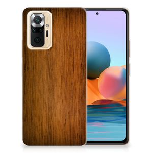 Xiaomi Redmi Note 10 Pro Bumper Hoesje Donker Hout