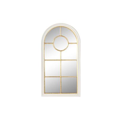 Wandspiegel Home ESPRIT Wit Gouden Venster 68 x 4 x 128 cm