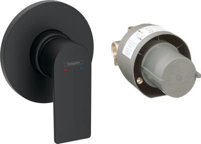Hansgrohe Rebris E ééngreeps douchemengkraan set inbouw, mat zwart