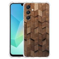 TPU Telefoonhoesje Samsung Galaxy A17 - Wooden Cubes schokabsorberende backcover