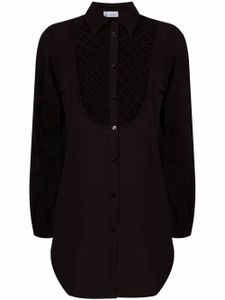 La Perla chemise à plastron ajouré - Noir