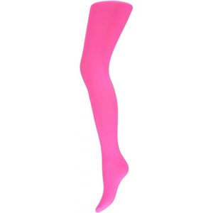 Microfiber dames panty fluor roze L/XL  -