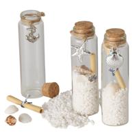 Wens fles message in a bottle Ø3xH10,5cm