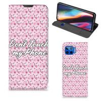 Motorola Moto G 5G Plus Design Case Flowers Pink DTMP