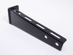 Plankendrager 150mm breed mat zwart structuur stoere wandbeugel industrieel design