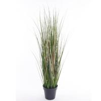 Kunstplant gras sprieten - groen - 65 cm - nepplant - kamerplant - grasplanten