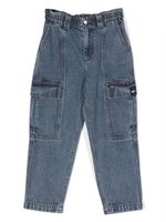 Dkny Kids jean droit à patch logo - Bleu