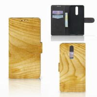 Nokia 8 Book Style Case Licht Hout - thumbnail