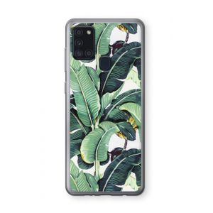 Bananenbladeren: Samsung Galaxy A21s Transparant Hoesje