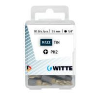 Witte phillips bit MAXX tin [10x] - 1/4&apos;&apos; - PH 2 - 25 mm