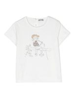 Il Gufo t-shirt en coton stretch à imprimé graphique - Blanc - thumbnail