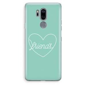 Friends heart pastel: LG G7 Thinq Transparant Hoesje