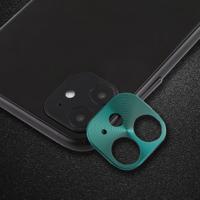 Voor iPhone 11 Achteruitrij camera lens beschermende lens film kartonnen stijl (groen)
