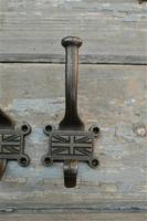 Kapstok industrieel haak &apos;Jack&apos; gietijzer SET VAN 5 union jack 115mm