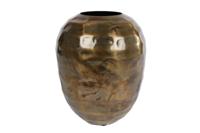Vaas Daphne L antiek goud metaal 20x20x24cm