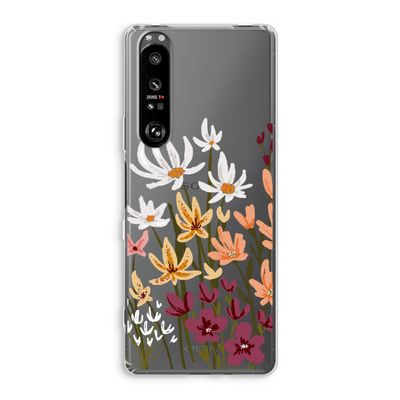 Painted wildflowers: Sony Xperia 1 III Transparant Hoesje