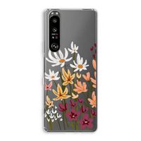 Painted wildflowers: Sony Xperia 1 III Transparant Hoesje