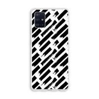 Zwarte vegen: Galaxy A51 4G Transparant Hoesje