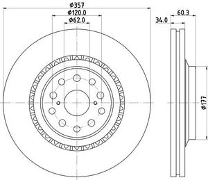 Remschijf Gecoat 55243PRO 8DD355116921
