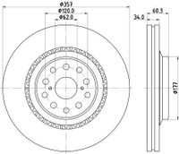 Remschijf Gecoat 55243PRO 8DD355116921 Remschijf Gecoat 55243PRO 8DD355116921