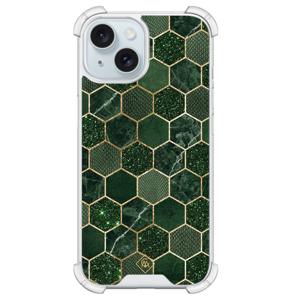 iPhone 13 shockproof hoesje - Kubus groen