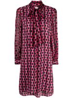 DVF Diane von Furstenberg robe courte Prue à imprimé abstrait - Rouge - thumbnail