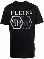 Philipp Plein t-shirt à logo hexagon - Noir