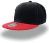 Atlantis AT603 Snap Back Cap - Black/Red - One Size