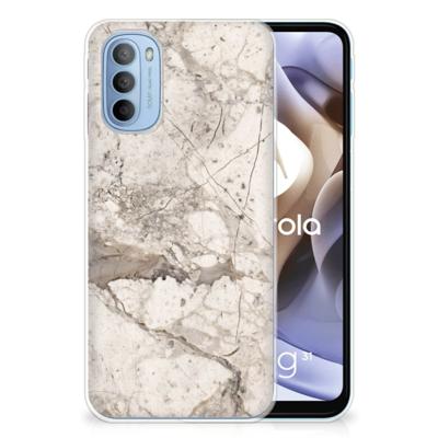 Motorola Moto G31 | G41 | TPU | Siliconen hoesje | Marmer Beige